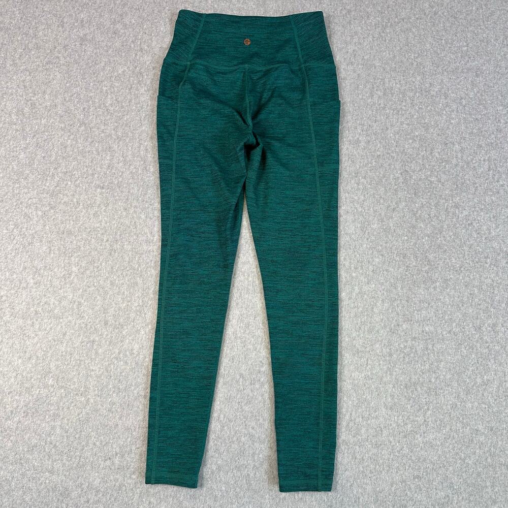 Manduka Presence Leggings Green Womens S Compression Yoga Heathered High Waisted